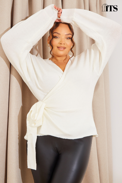 Knitted Wrap Around Jumper