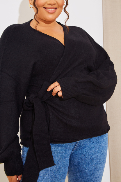 Knitted Wrap Around Jumper