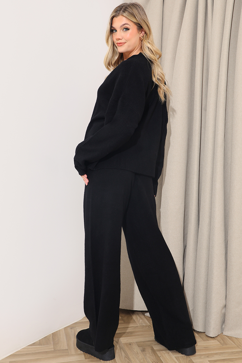 Wide Leg Knitted Co-Ord Trouser