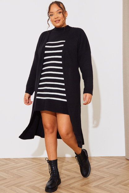 Midi Belted Knitted Cardigan