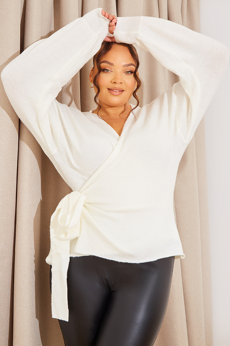 Knitted Wrap Around Jumper