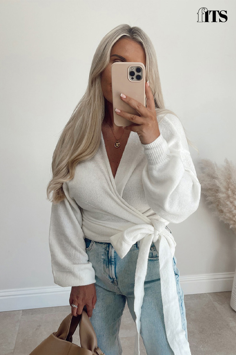 Knitted Wrap Around Jumper