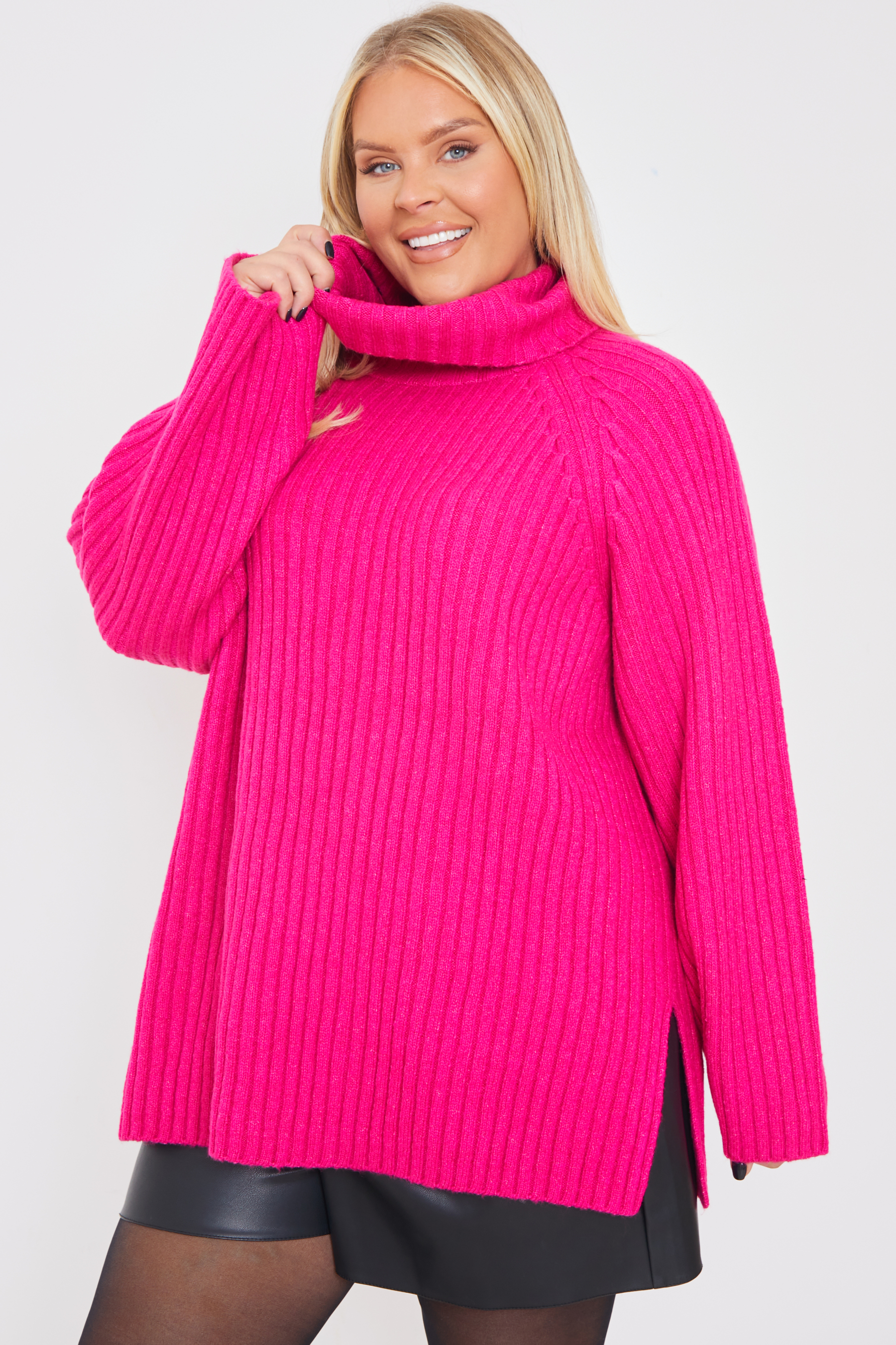 Knit Roll Neck Jumper