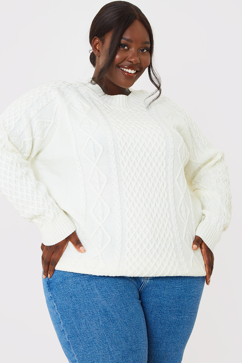 Recycled Cable Knitted Jumper