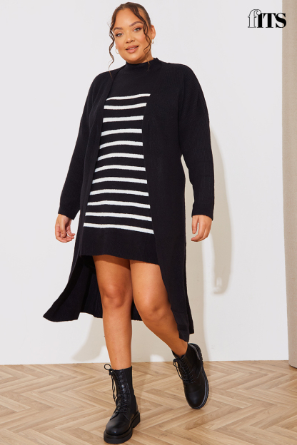 Midi Belted Knitted Cardigan