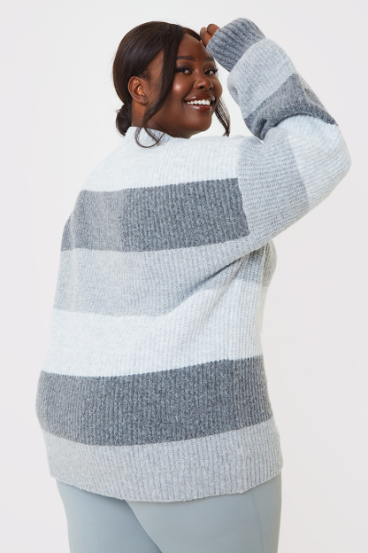 Recycled Stripe Tonal Knitted Jumper
