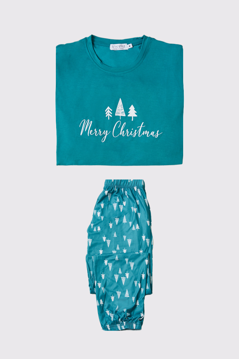 Mens 'Merry Christmas' Matching Family PJ Set