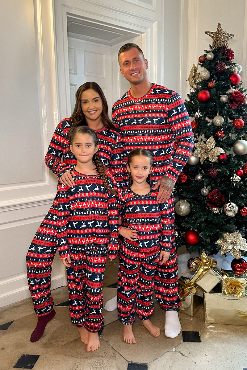 Womens Reindeer Fairisle Matching Family PJ Set