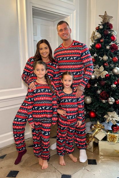 Womens Reindeer Fairisle Matching Family PJ Set
