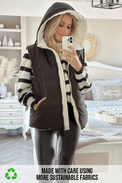 Recycled Short Reversible Gilet