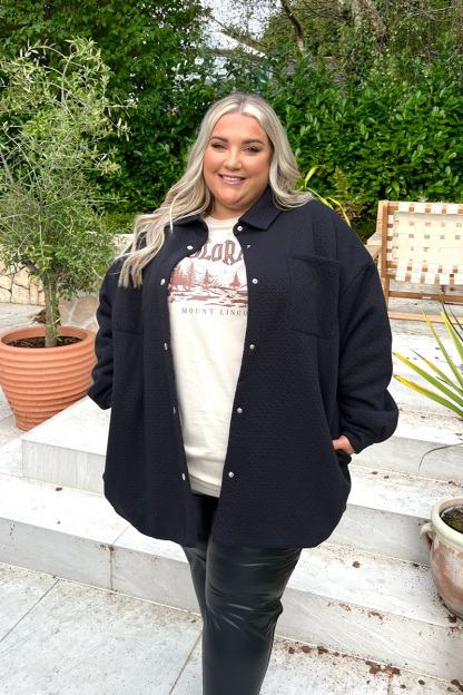 Quilted Oversized Shacket