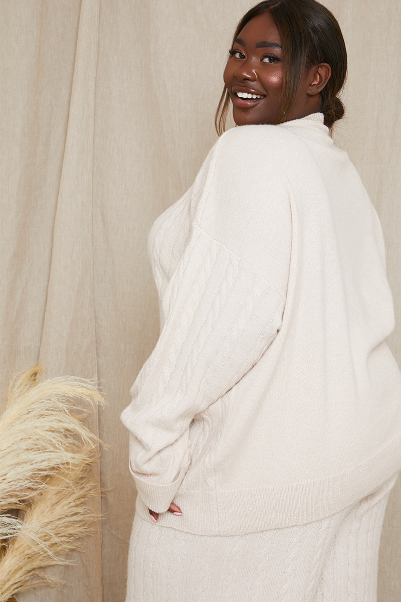 Recycled Cable Knit Jumper Co Ord