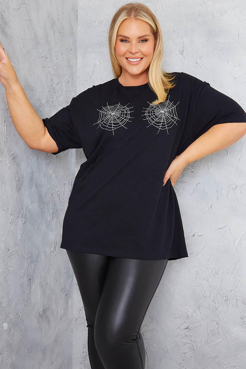 Spider Motif T-Shirt