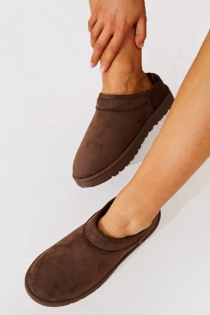 Faux Suede Flat Shoe