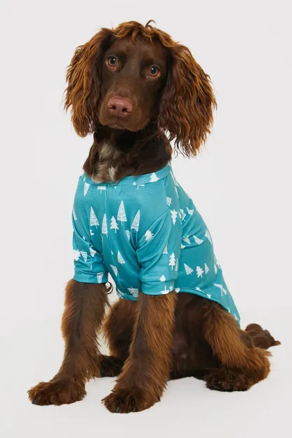 'Merry Christmas' Print Dog PJ
