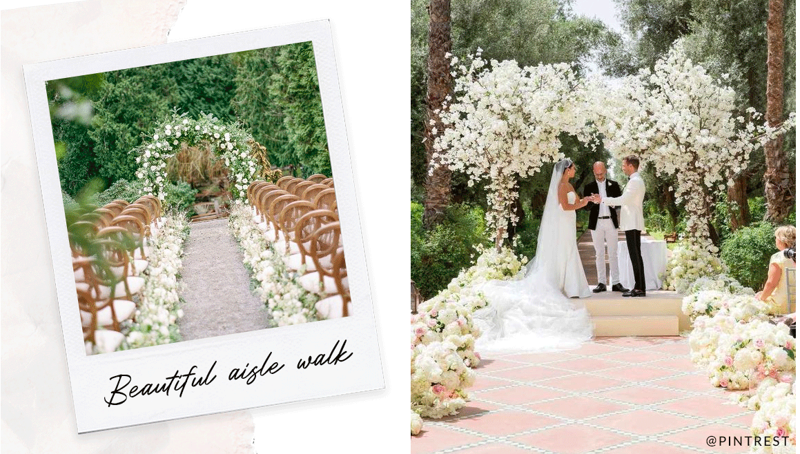 Perfect aisle settings