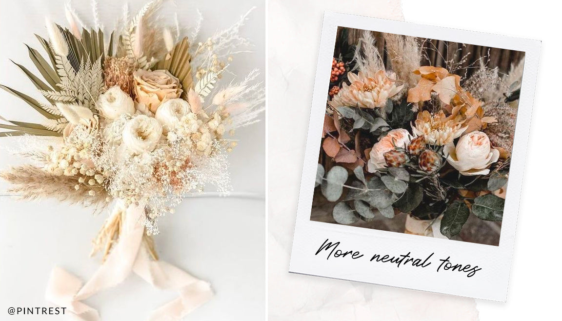 Neutral tone flowers