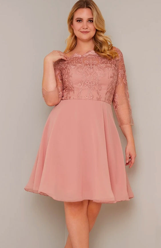 Curve Lace Badot Bridesmaid