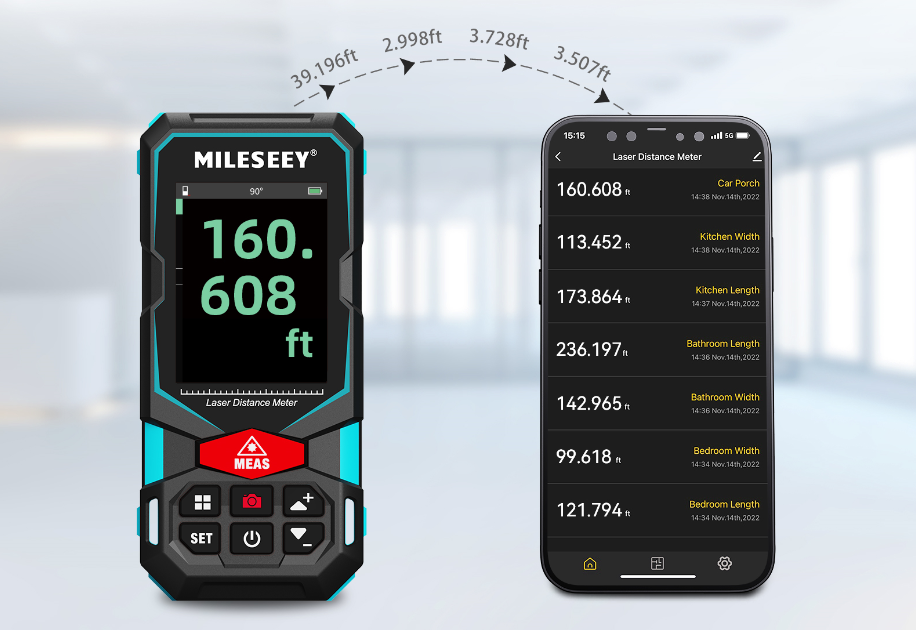 laser measure connector