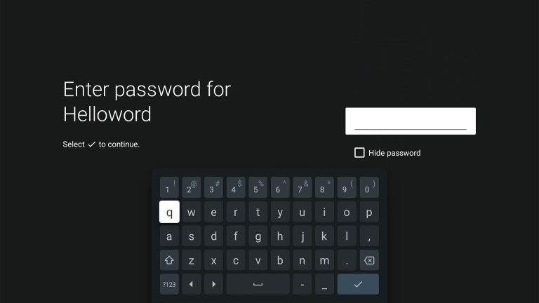 Enter password forHelloword