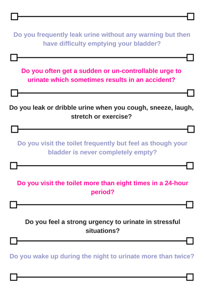 Which incontinence type do you have?