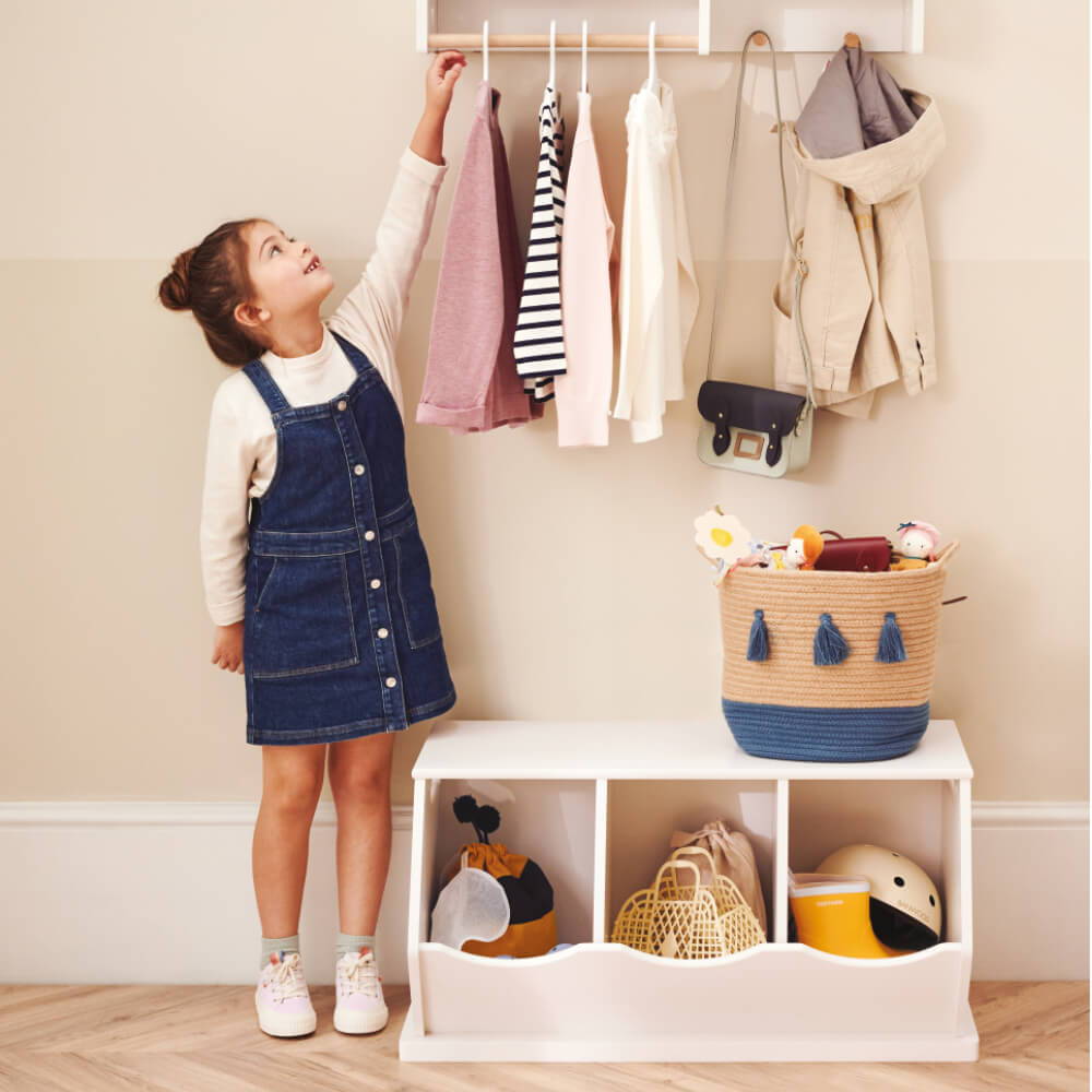 Tomorrow's clothes rail hallway