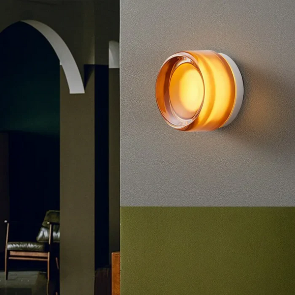Dimple Flush Mount Wall Light