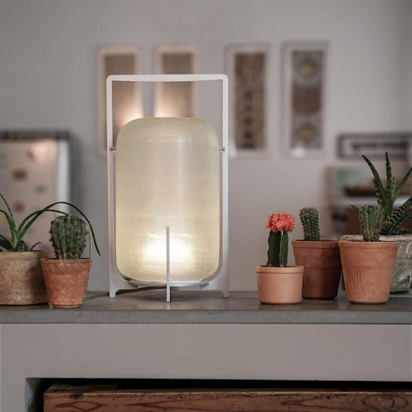 Glass table lamp