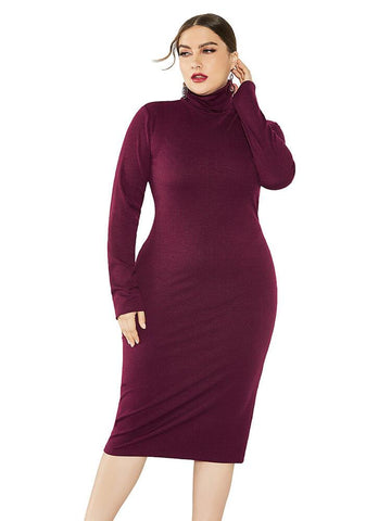 pullover knit sweater dress 