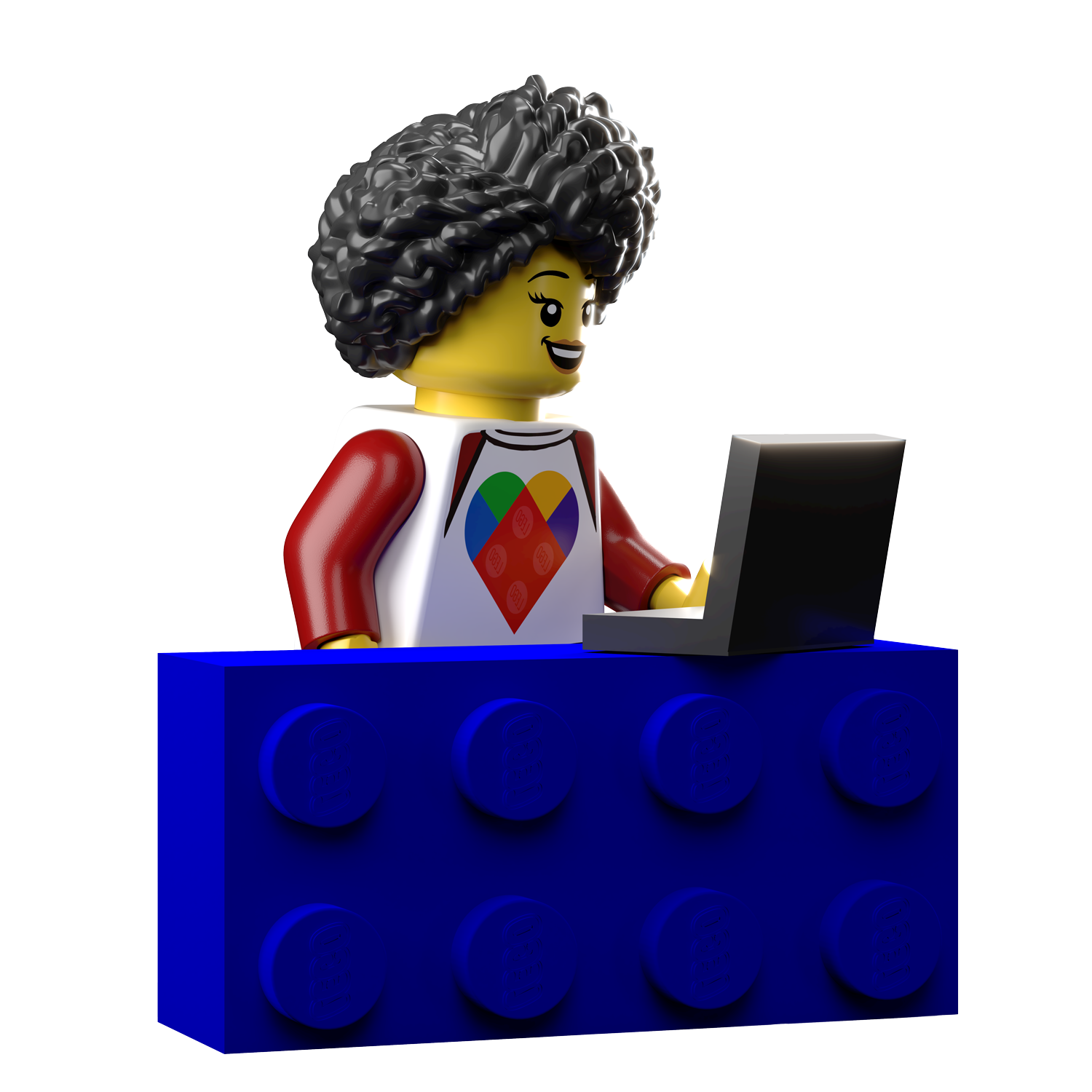 Sophia at desk with computer