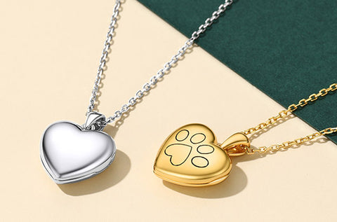 Custom4U Paw Print Locket