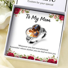 Personalized Heart Photo Ring