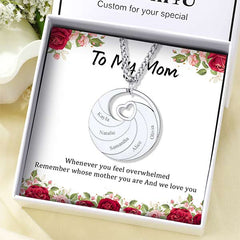 Engraved 5-Names Family Necklace