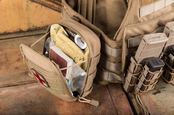 IFAK MOLLE pouch attached to body armor