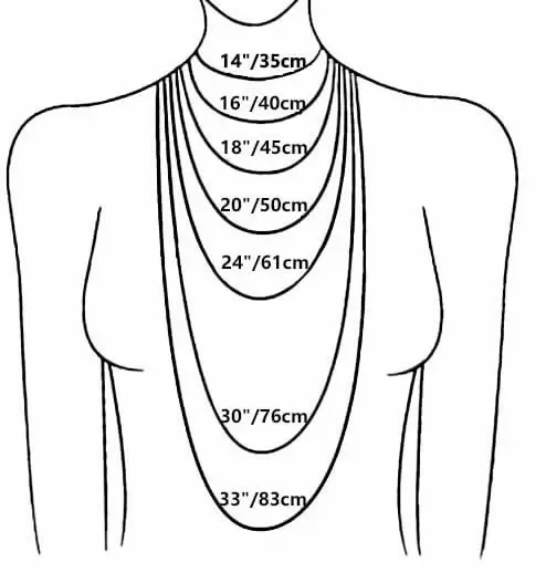 necklace size guide