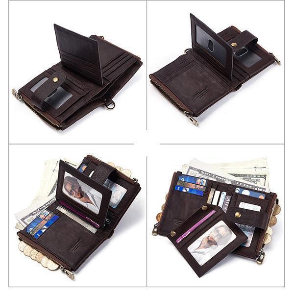 GenuineLeather Anti-theft Retro Wallet mySite