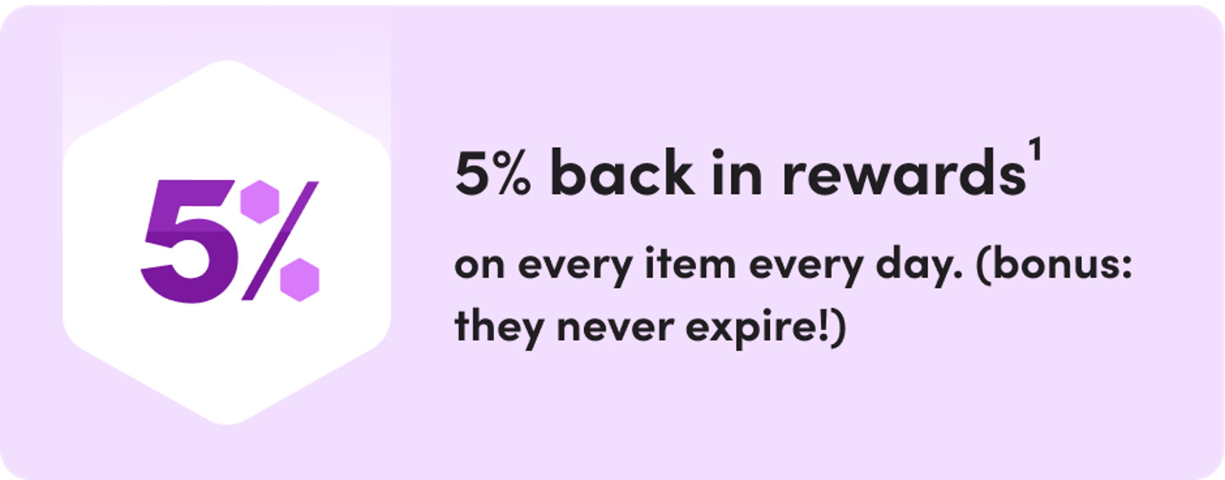 5% back in rewards