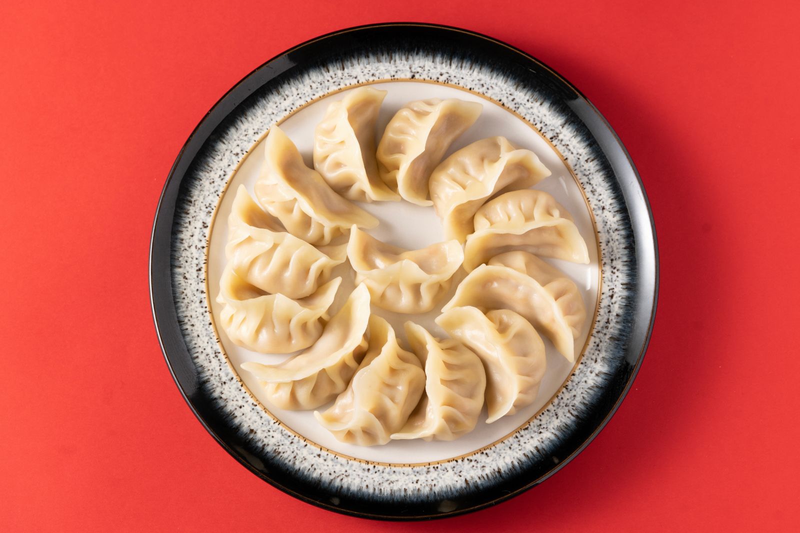 Plate of Chinese dumplings