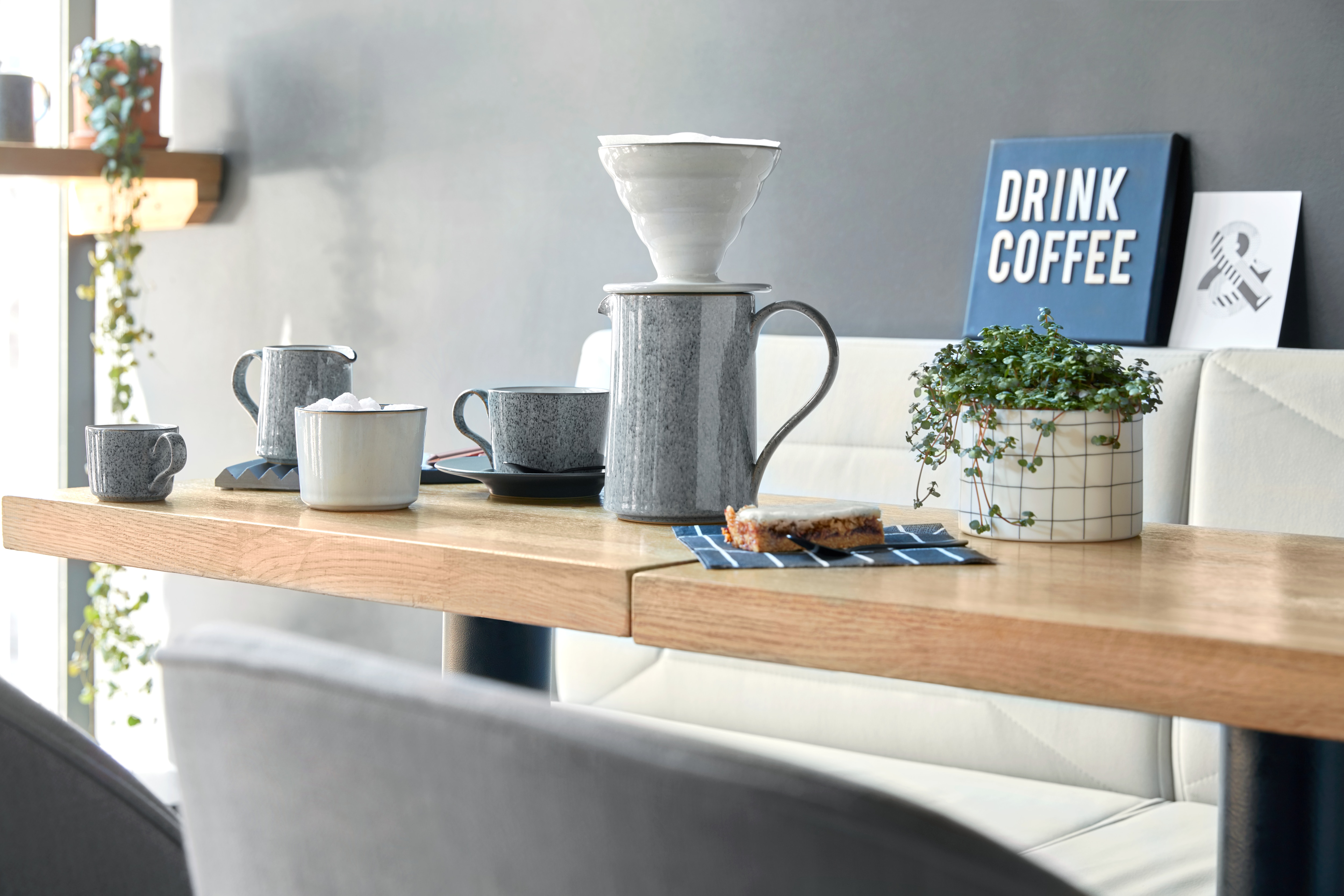 Denby Studio Grey Brew - coffee brewing