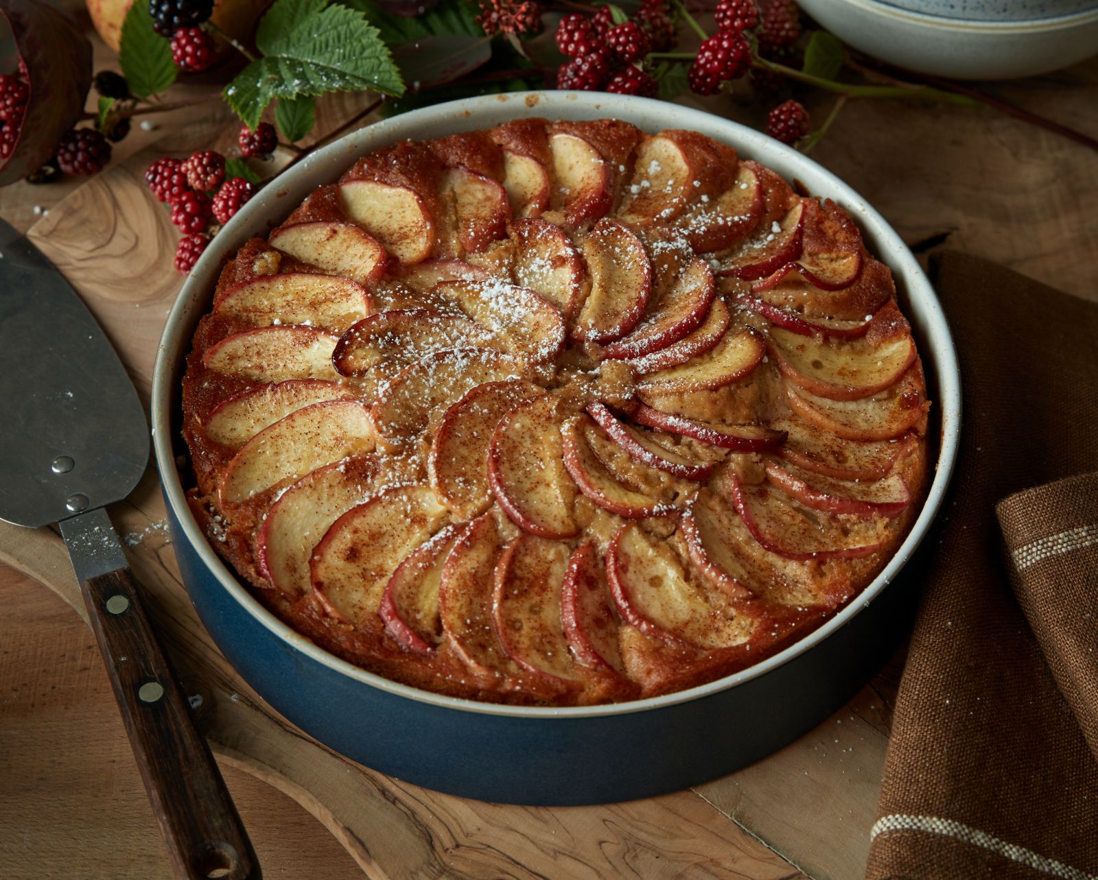Apple bake in a ceramic dish