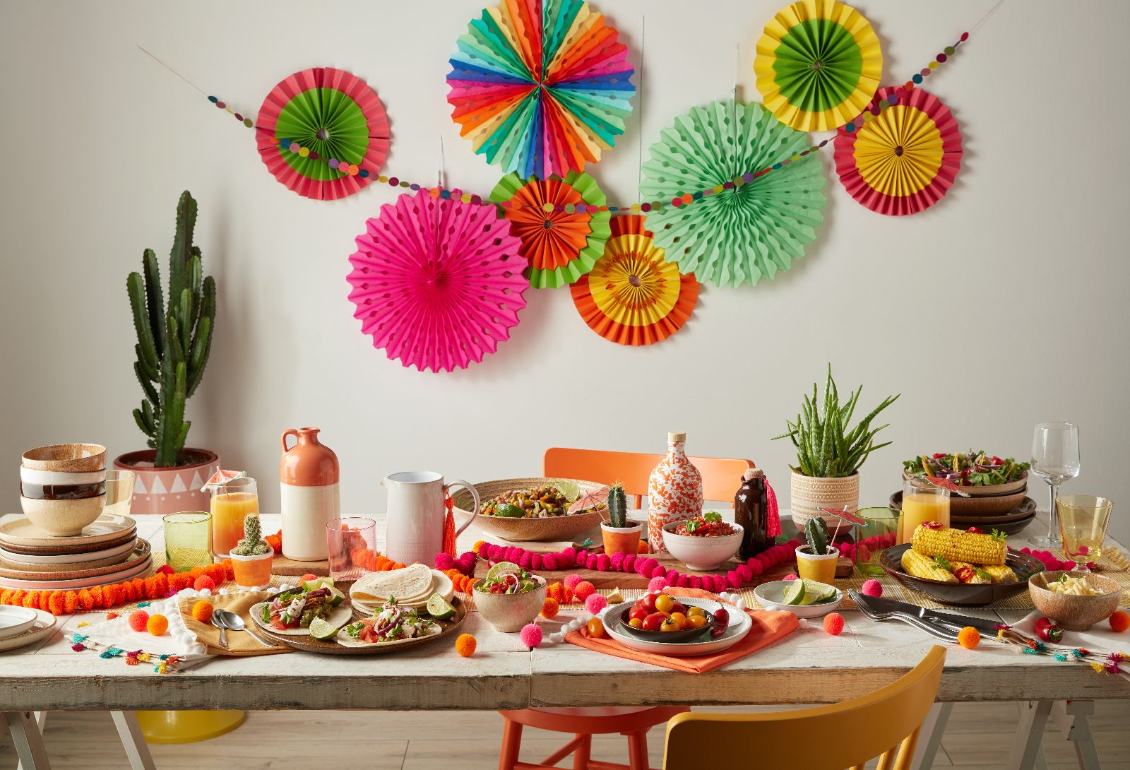 Table decorated for Cinco de Mayo