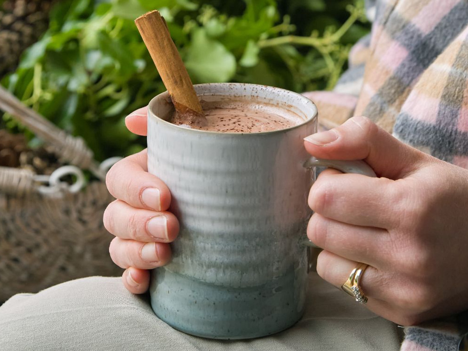 Hot Chocolate- Kiln Green Mug