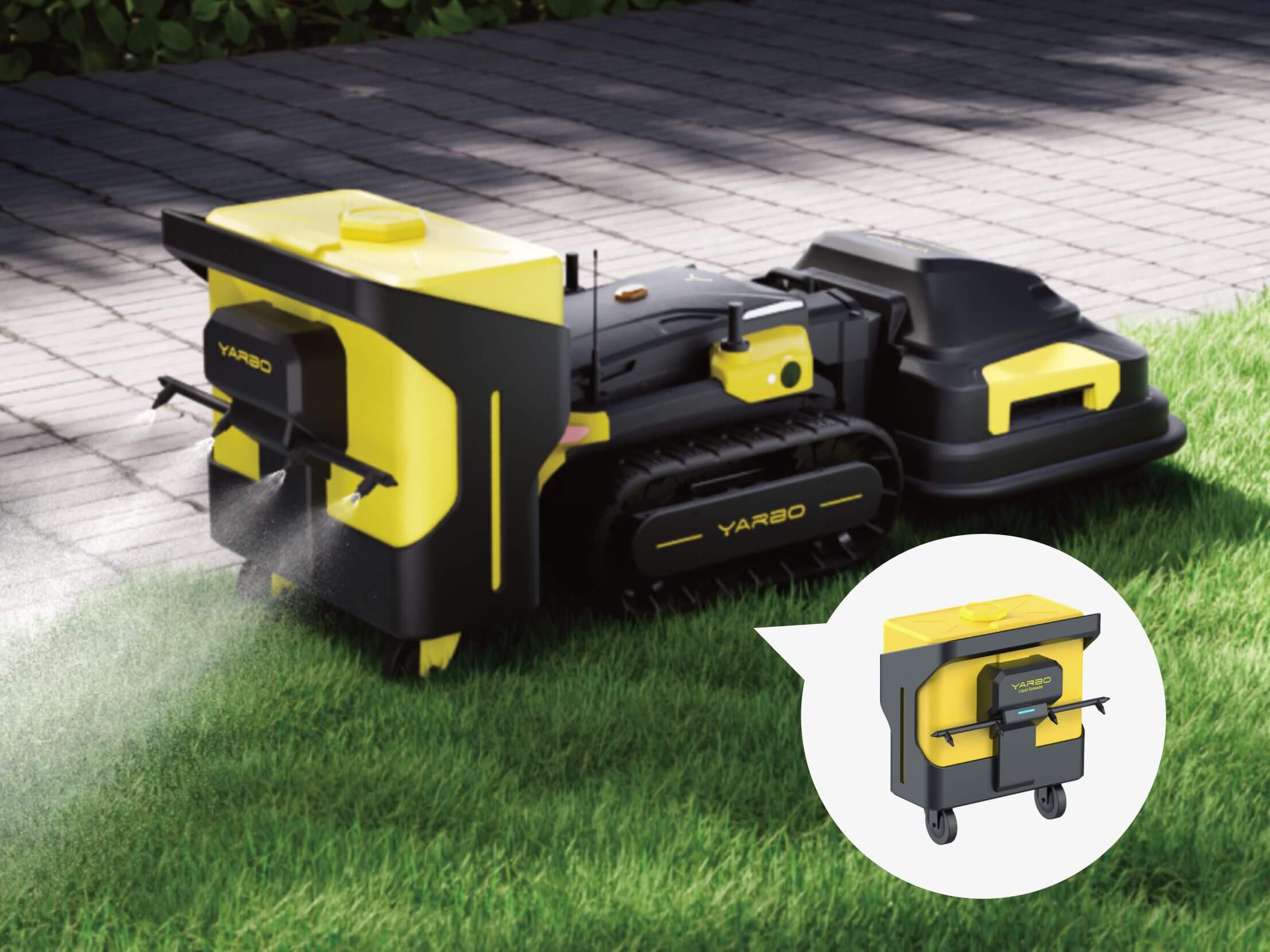 Yarbo’s Liquid Sprayer module.