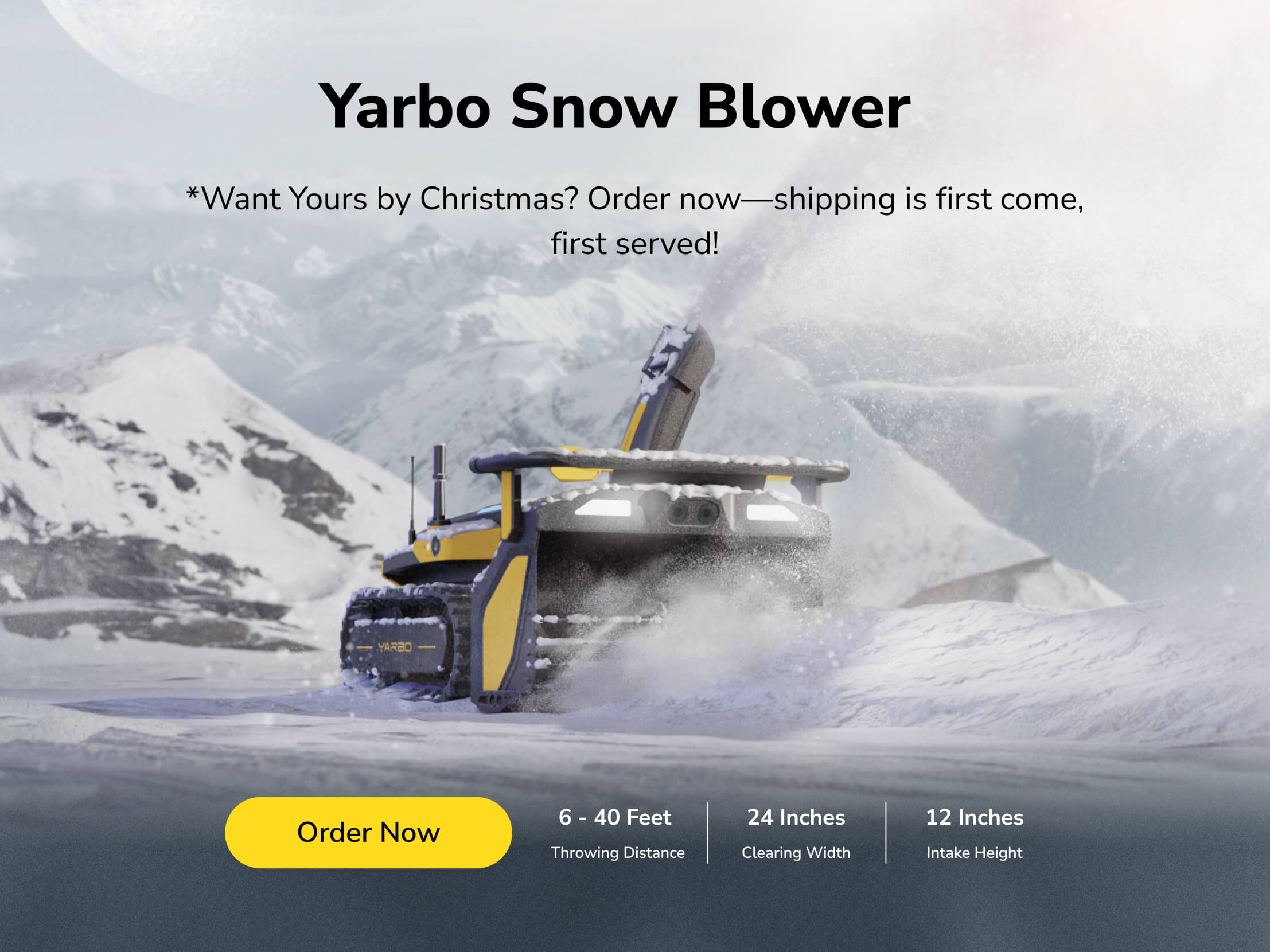 Buy Yarbo's two stage snow blwoers now.