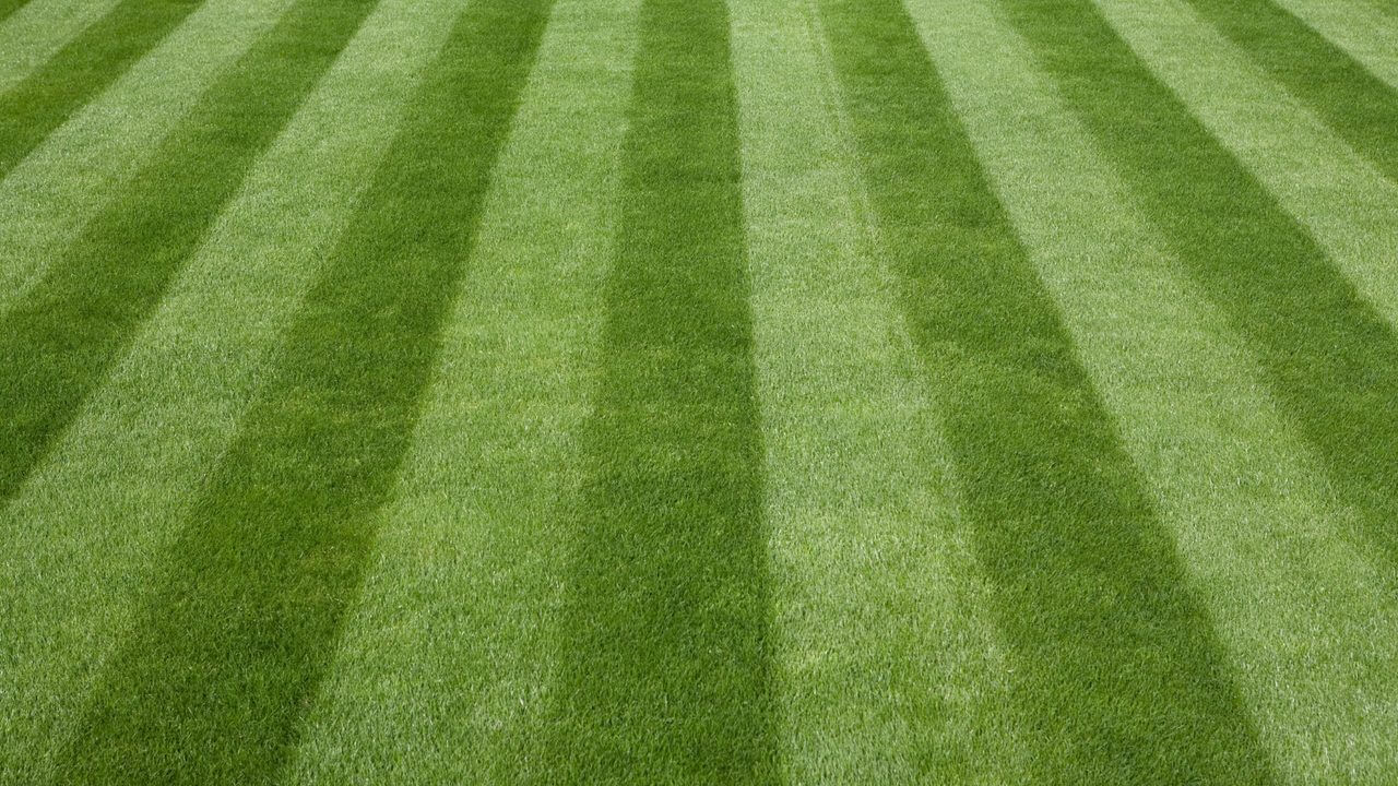 Straight line mowing pattern