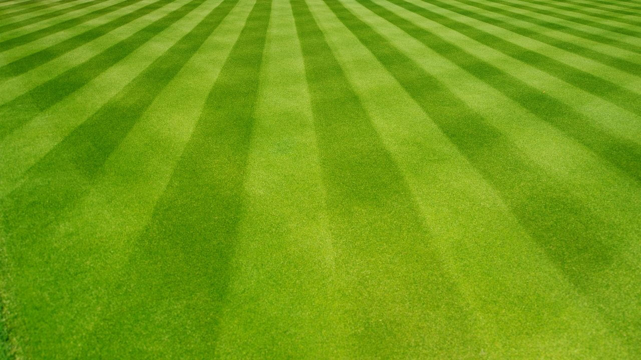 Diamond Pattern Mowing