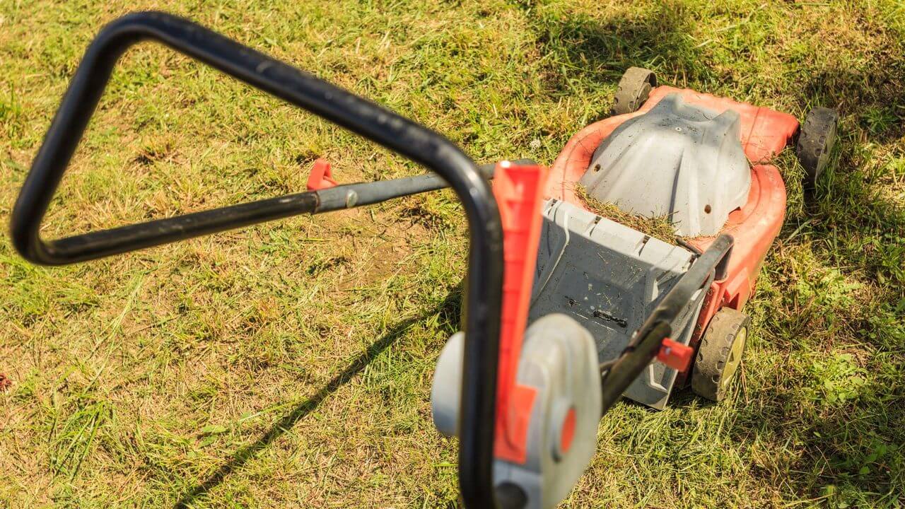 Lawn mower in need of maintenance