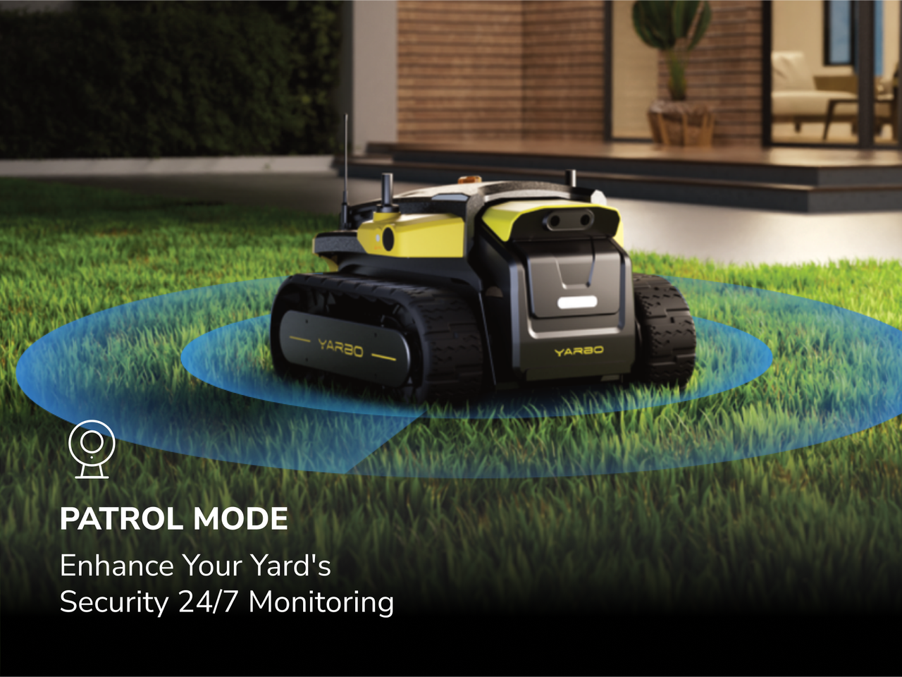 Patrol mode safety feature in Yarbo's lawn mower