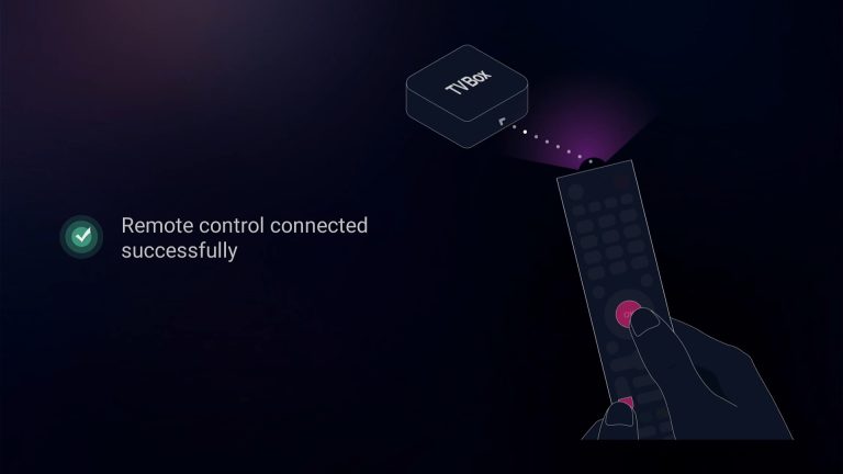 Remote control connected successfully
