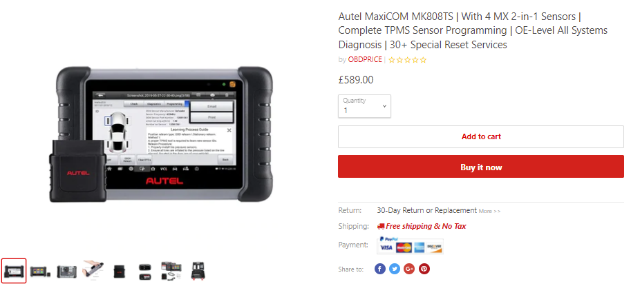 autel maxicom mk808ts introduction